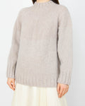 Beżowy (alpaka) sweter handmade
