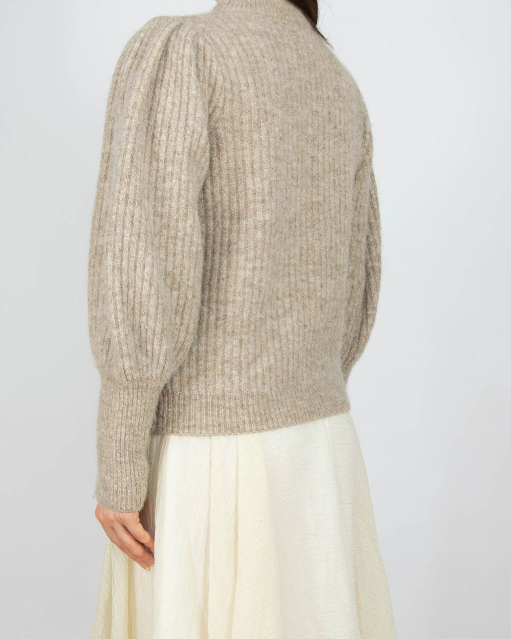 Beżowy (wełna + alpaka) sweter NOTES DU NORD - XS