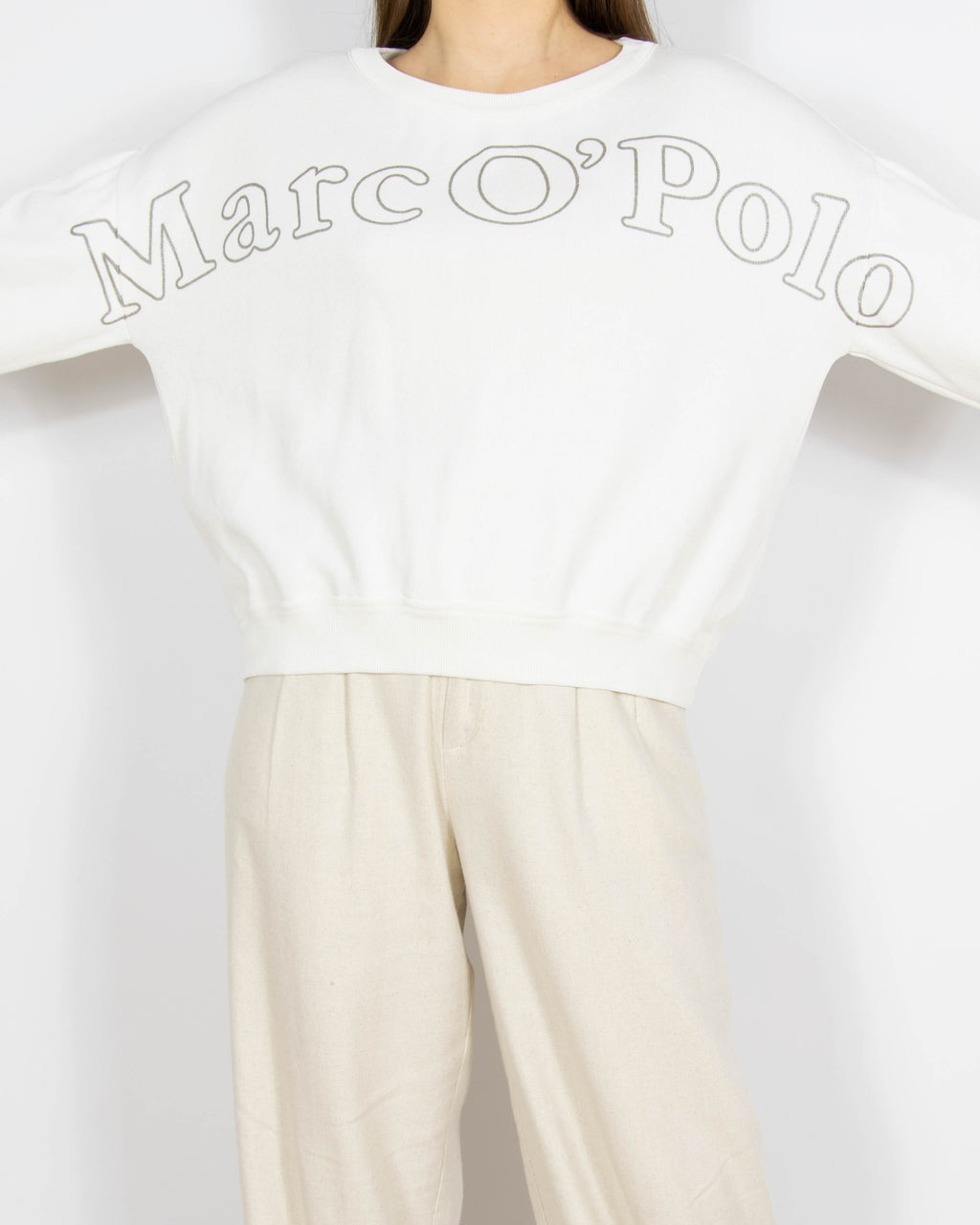 Biała bawełniana bluza Marc O'Polo - S/M