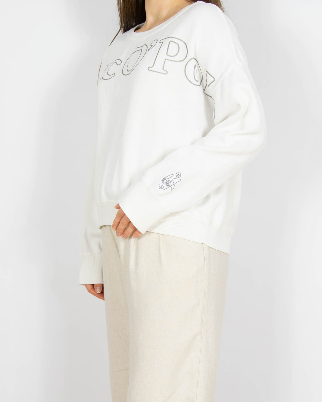 Biała bawełniana bluza Marc O'Polo - S/M