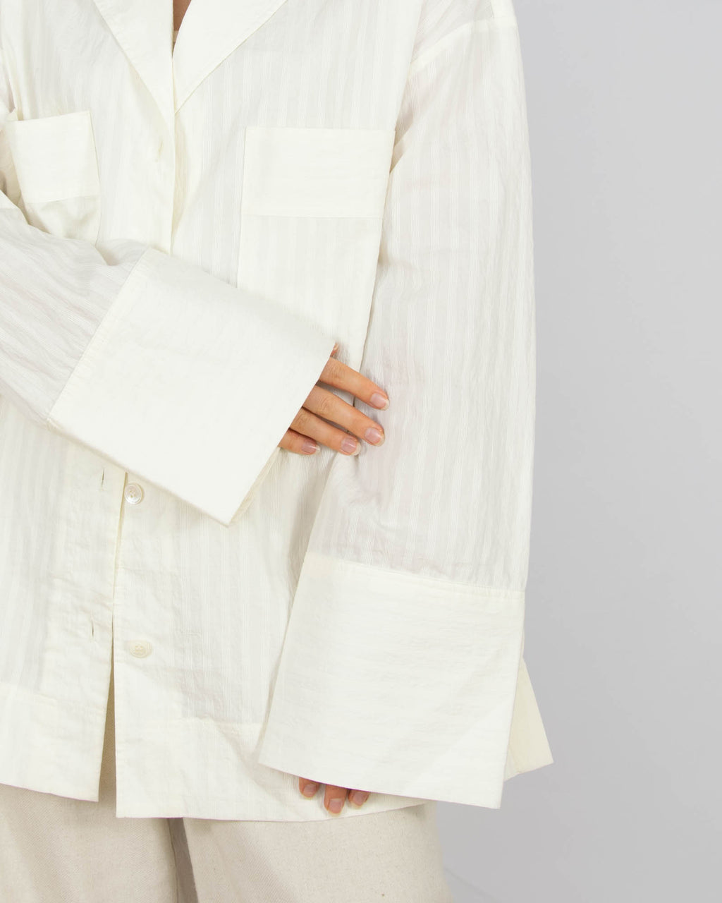 Biała bawełniana (organic) koszula DAGMAR (House of Dagmar) - L