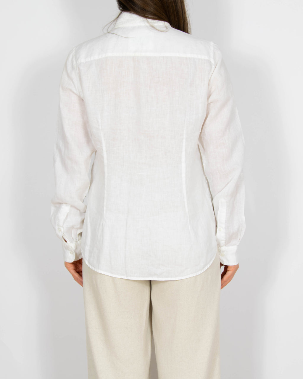 Biała lniana koszula Massimo Dutti - M