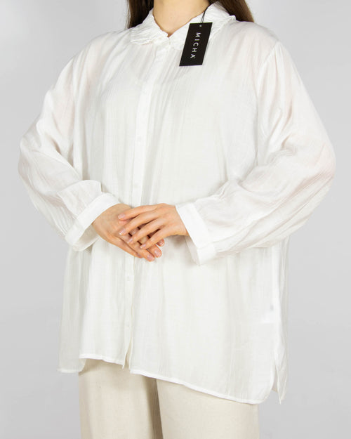 Nowa biała wiskozowa koszula MICHA