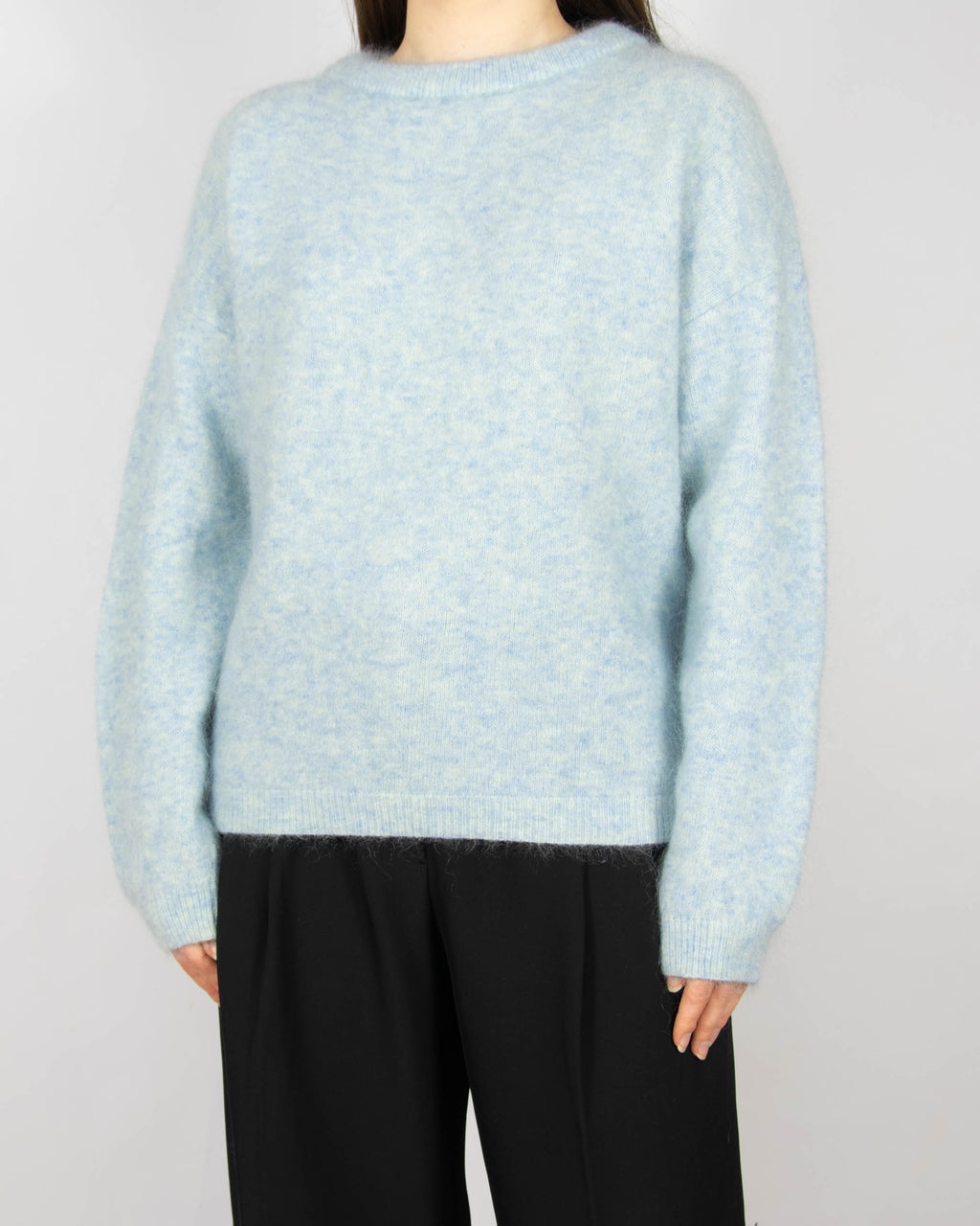 Błękitny (wełna + moher) sweter marki premium Acne Studios