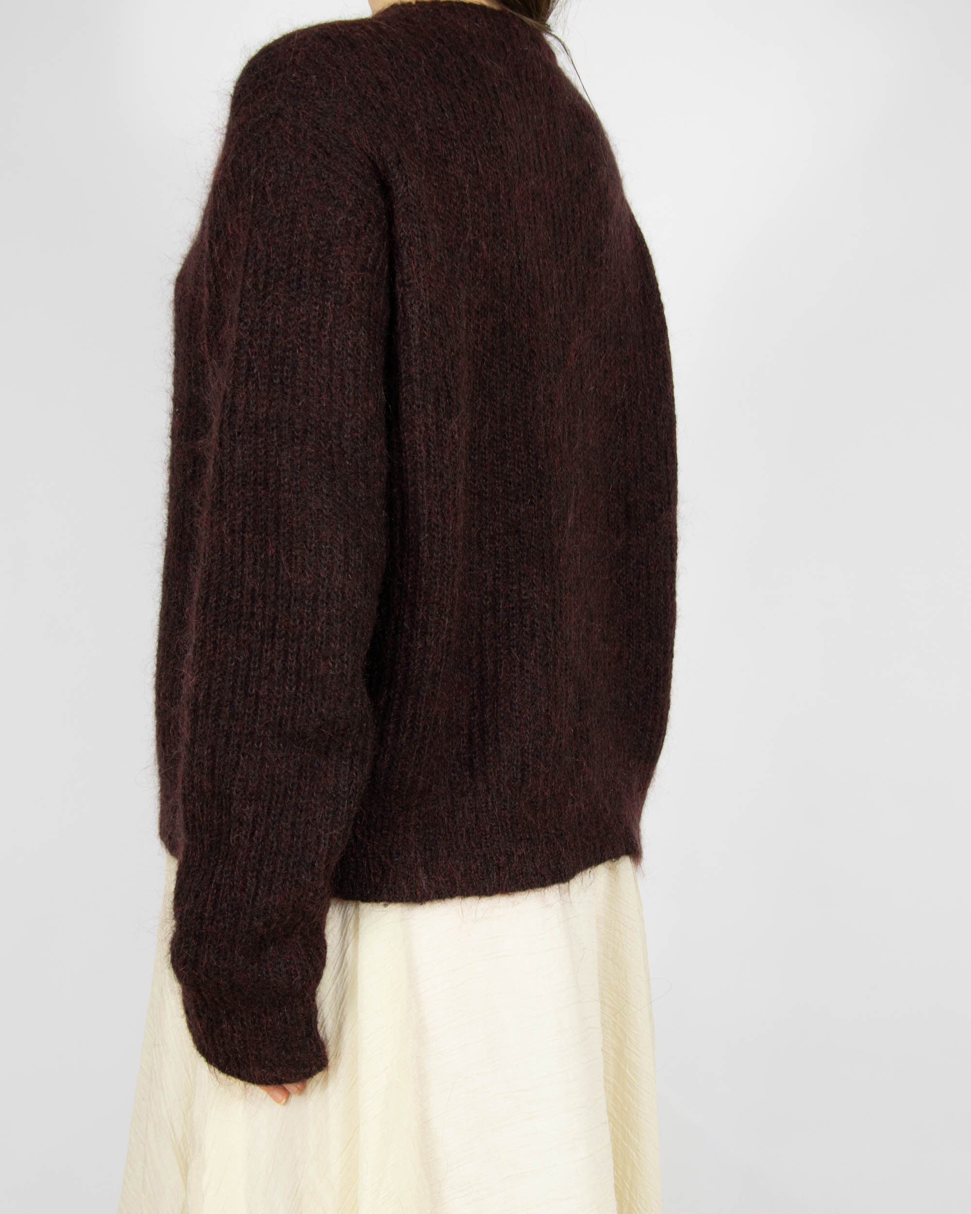Bordowy moherowy sweter ALEXANDER WANG - S