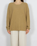 Jasnobrązowy bawełniany (organic) sweter Marc O'Polo -XL
