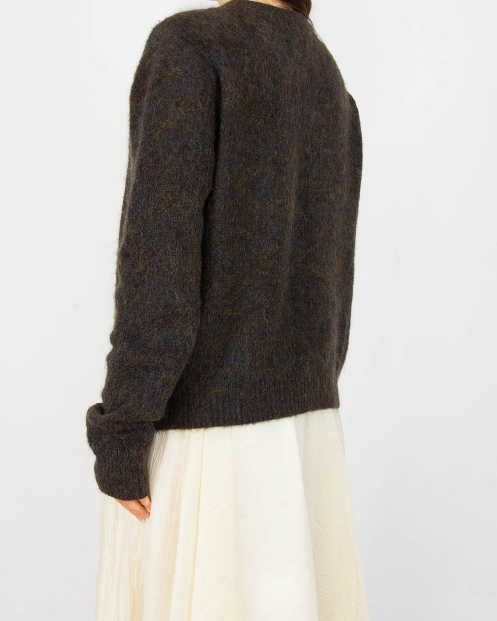 Brązowy (wełna + moher) sweter Lindex - M