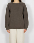 Brązowy wełniany (merino) sweter Maselli