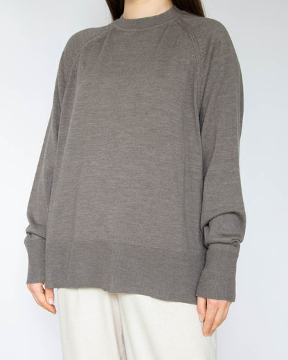 Brązowy wełniany (merino extra fine) sweter Cubus - XL