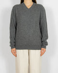 Ciemnoszary kaszmirowy sweter - M/L