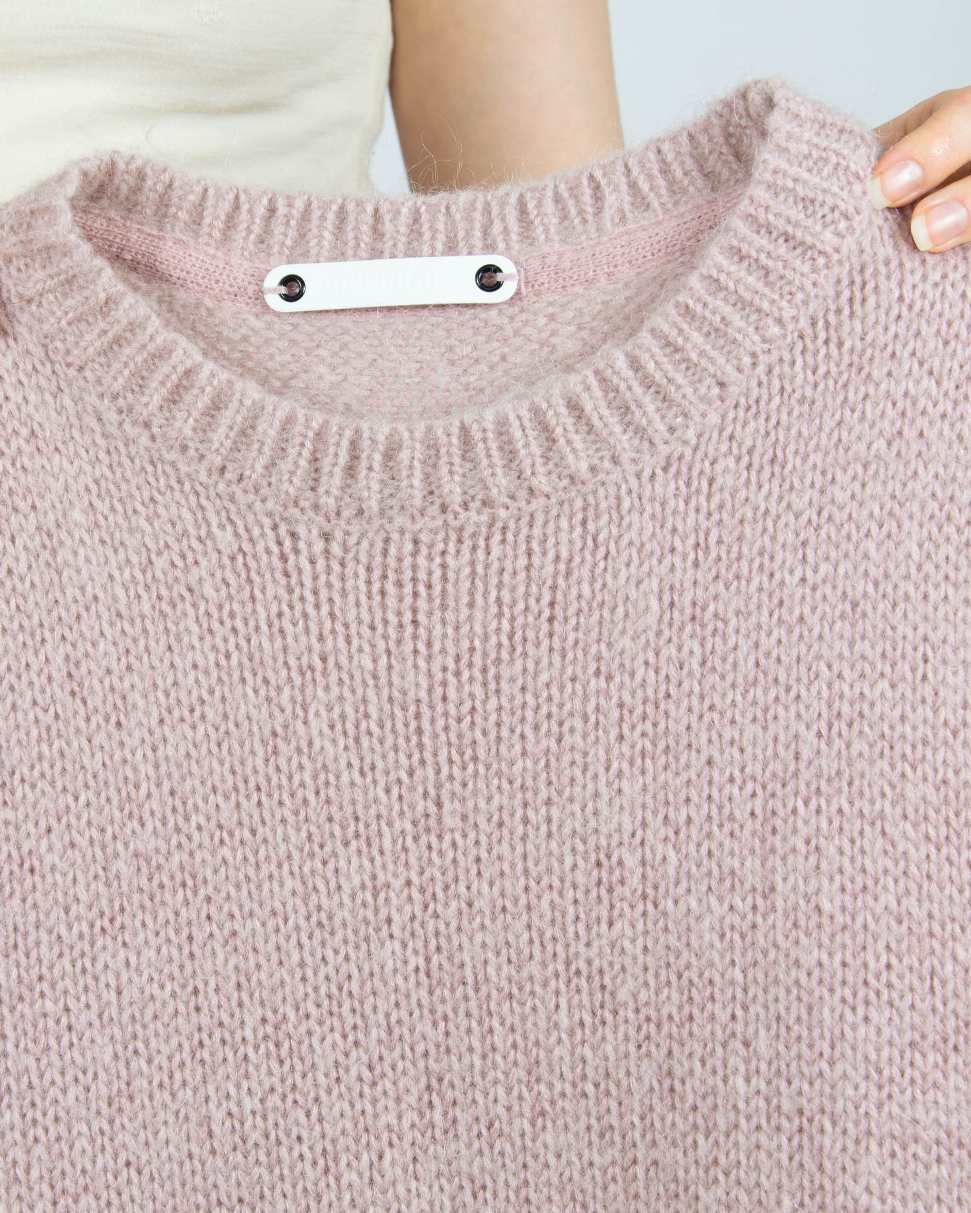 Różowa (moher + wełna) kamizelka CO'COUTURE - S