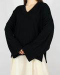 Czarny (merino extra fine) sweter Cubus - XL