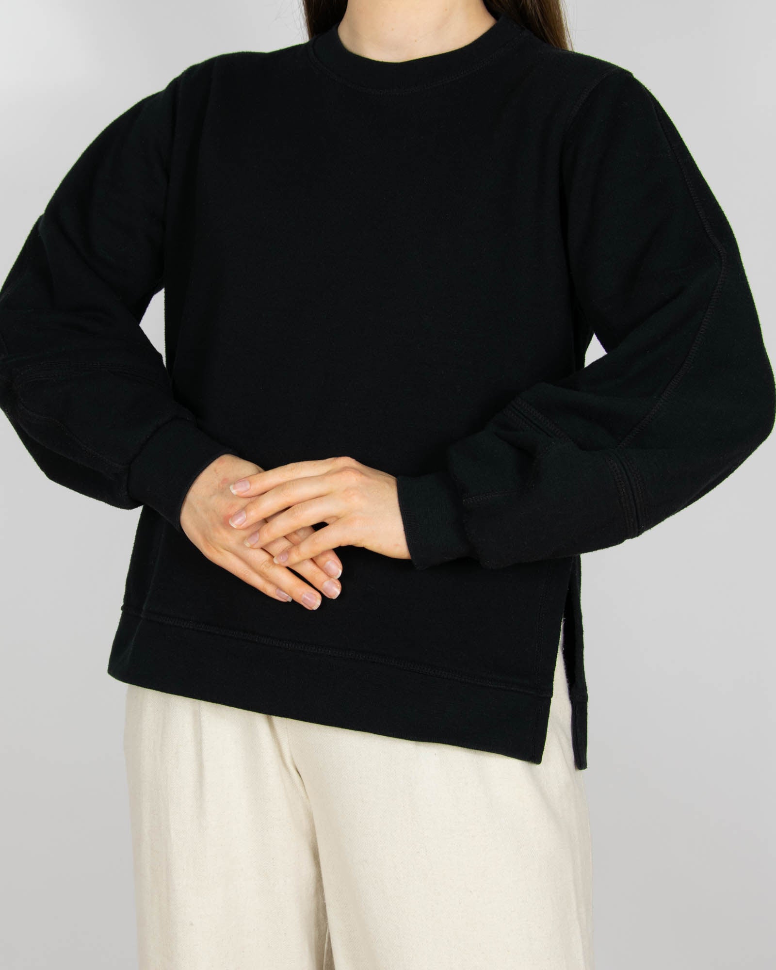 Czarna bawełniana (organiczna) bluza GANNI