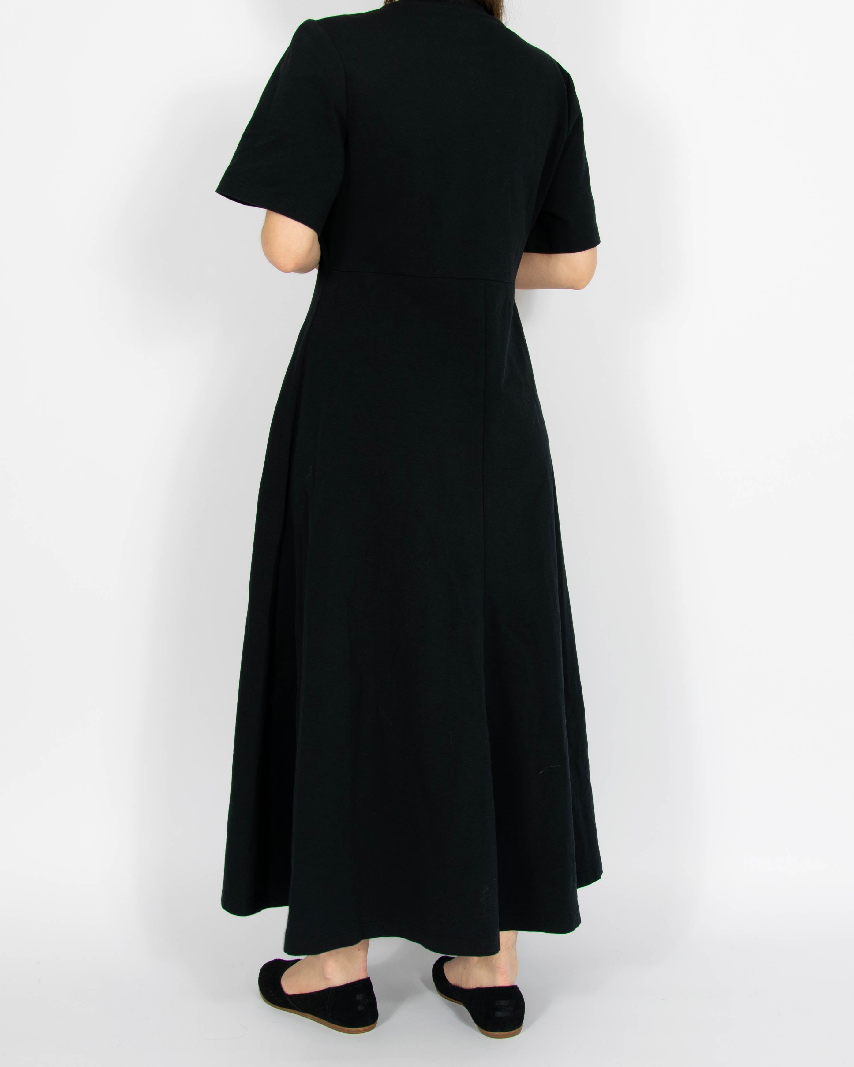 Czarna bawełniana sukienka maxi COS - M