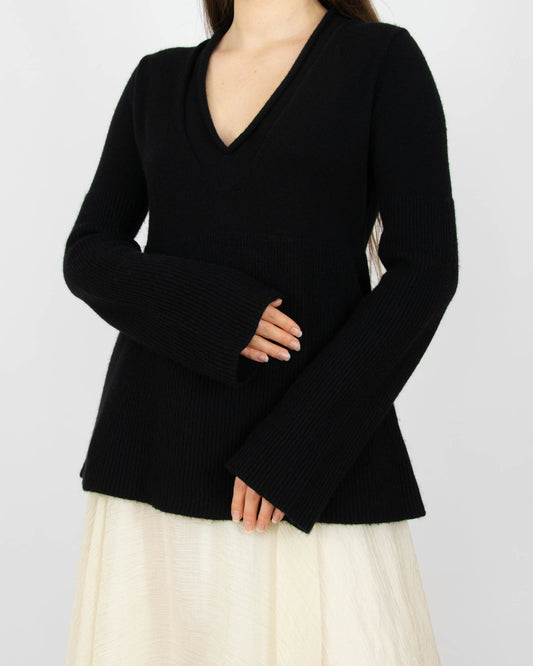 Czarny kaszmirowy sweter FTC Cashmere