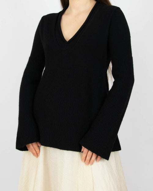 Czarny kaszmirowy sweter FTC Cashmere - S