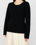 Czarny kaszmirowy sweter Les Ateliers de la Maille