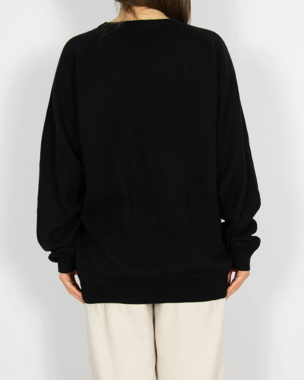 Czarny kaszmirowy sweter Kirkland - M/L