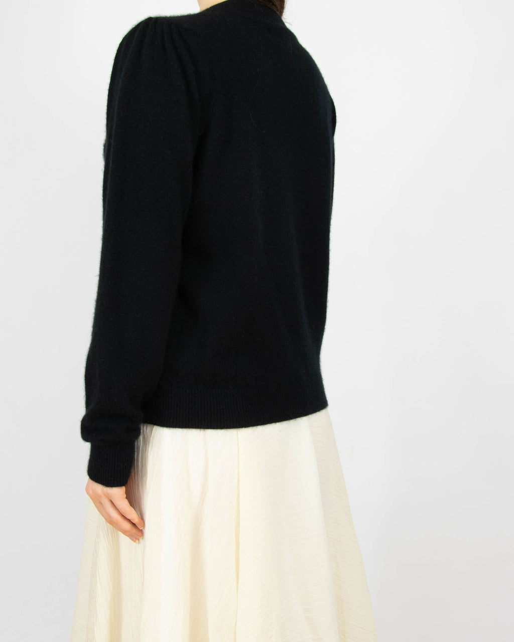 Czarny kaszmirowy sweter Part Two - M