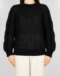 Czarny moherowy sweter MAX MARA