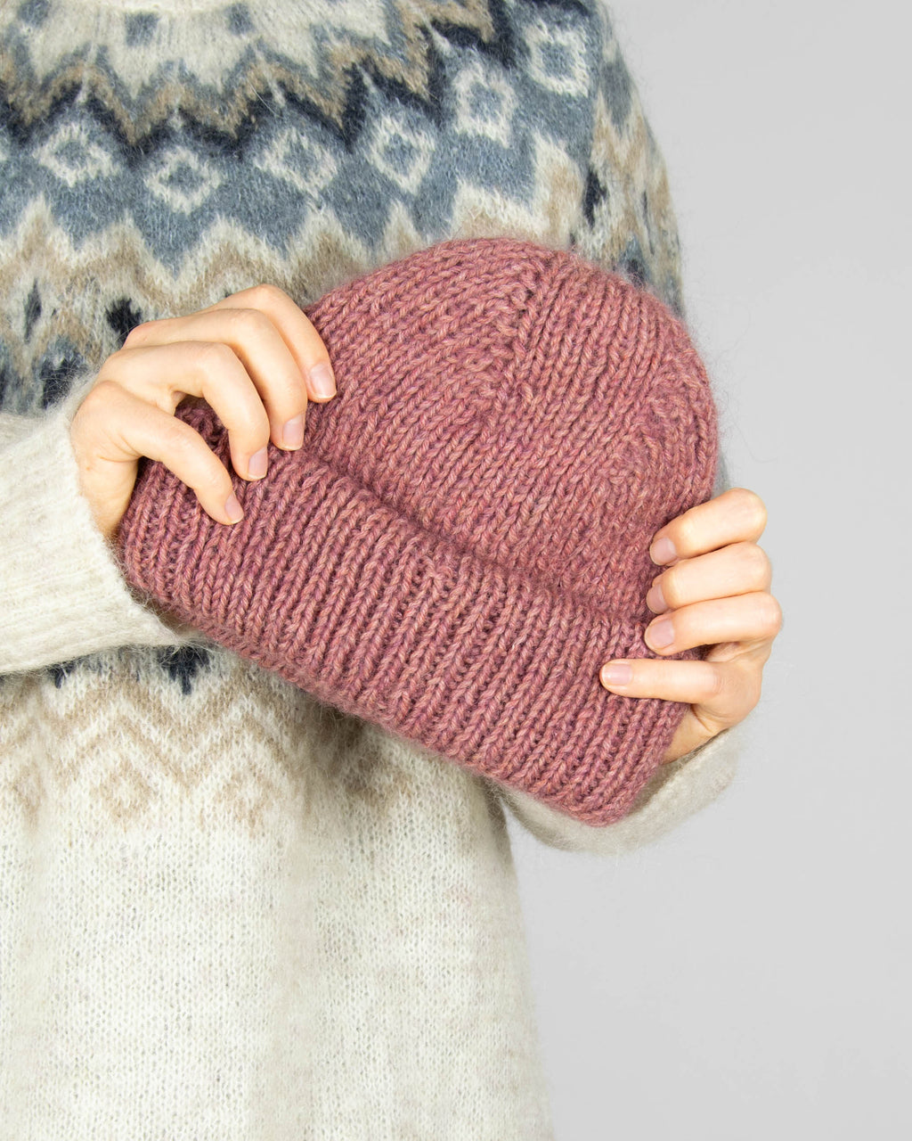 HANDMADE (moher + wełna)