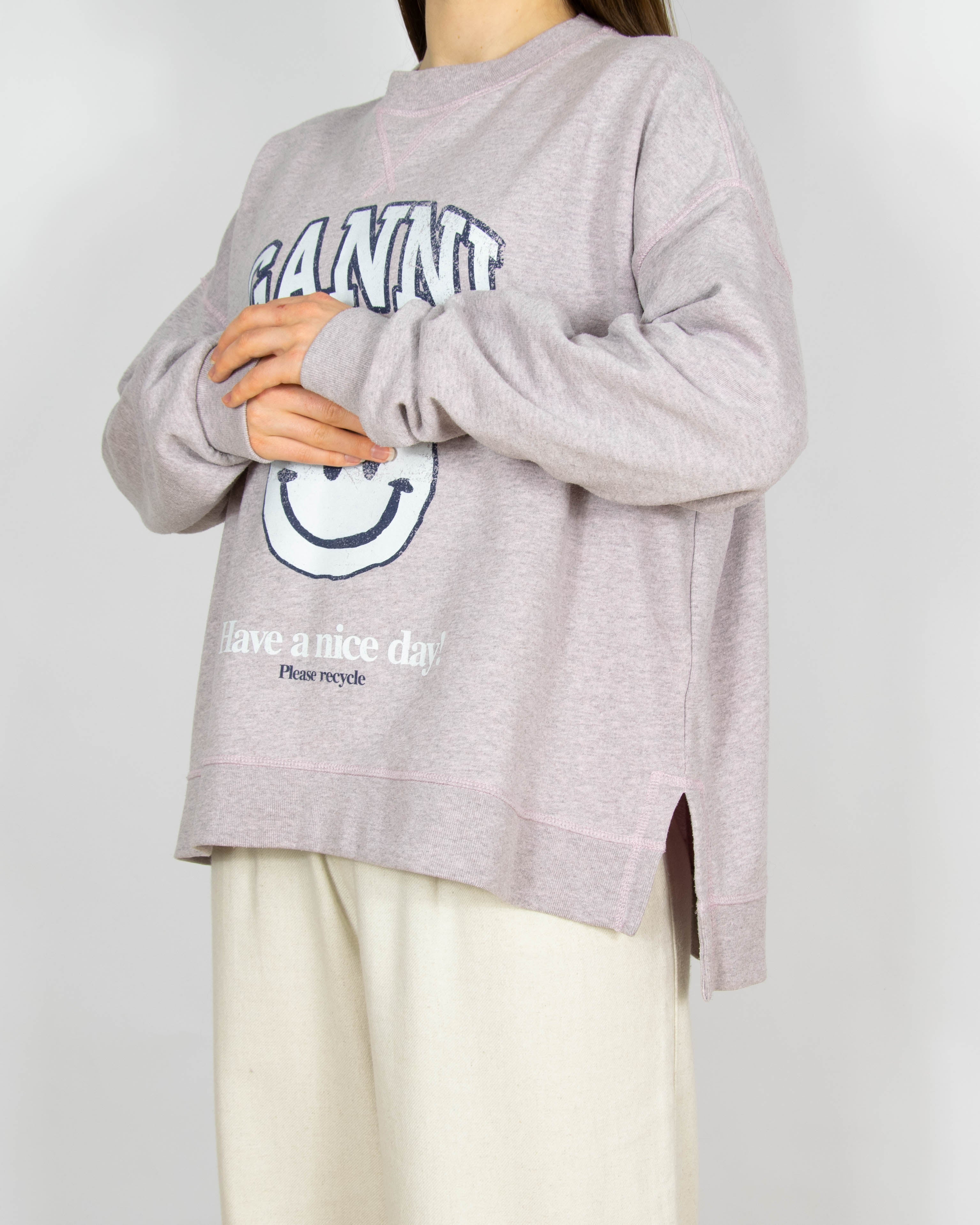 Fioletowo szara bluza GANNI - L/XL