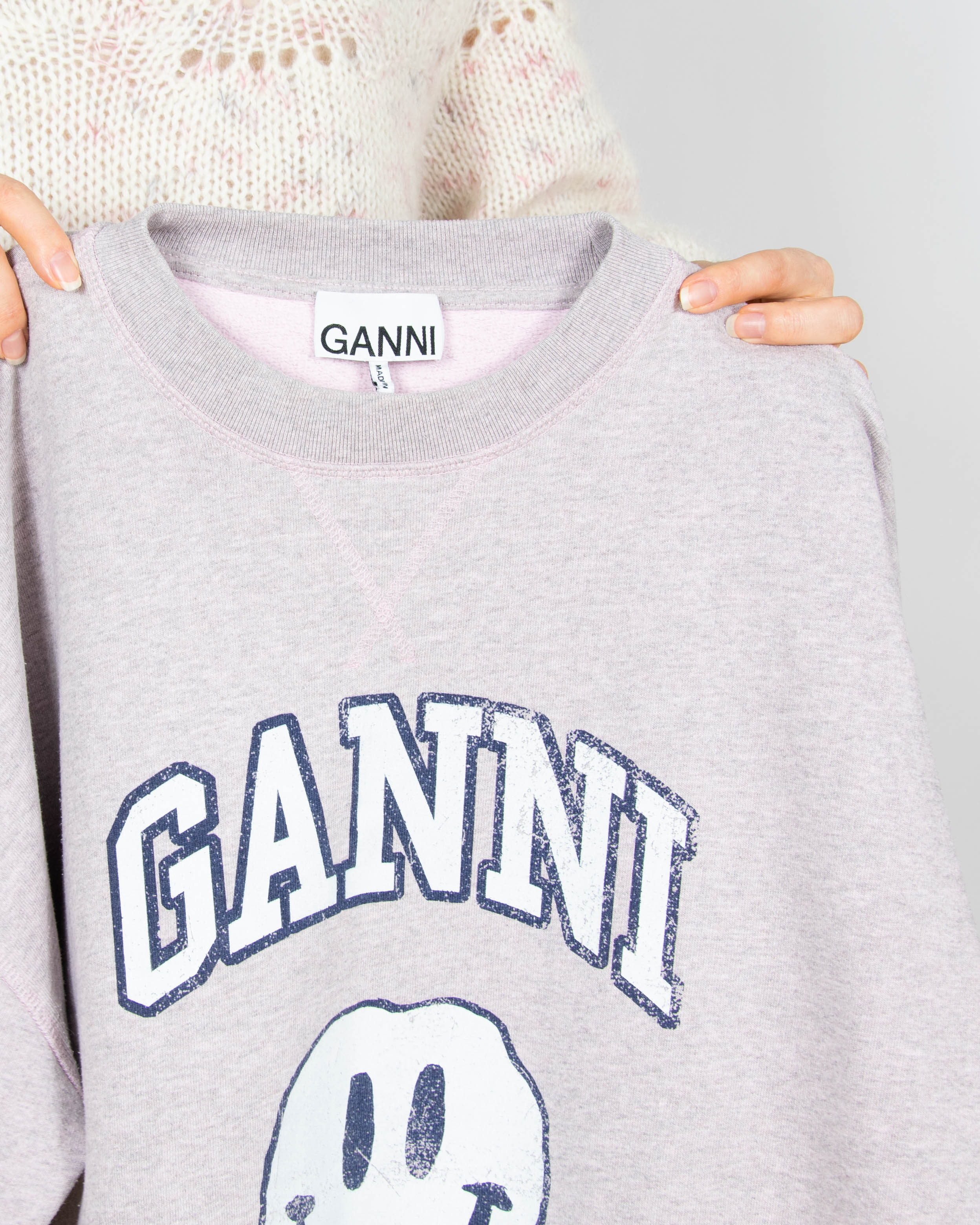 Fioletowo szara bluza GANNI - L/XL