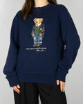 Granatowa bluza marki premium Ralph Lauren z kultowej linii Polo Bear