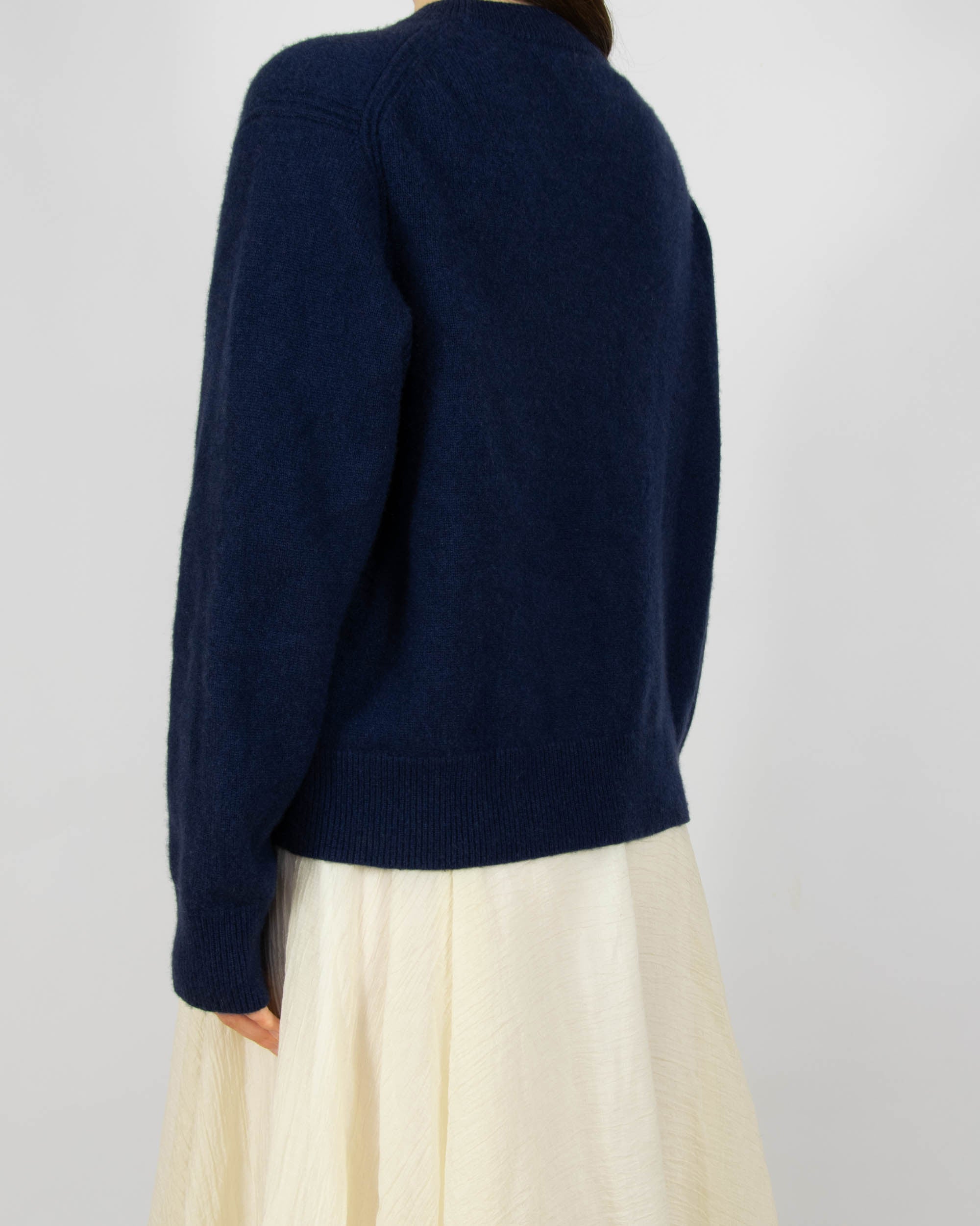 Granatowy kaszmirowy sweter COS - M/L