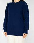 Granatowy (merino super fine + kaszmir) sweter J.Lindeberg - L