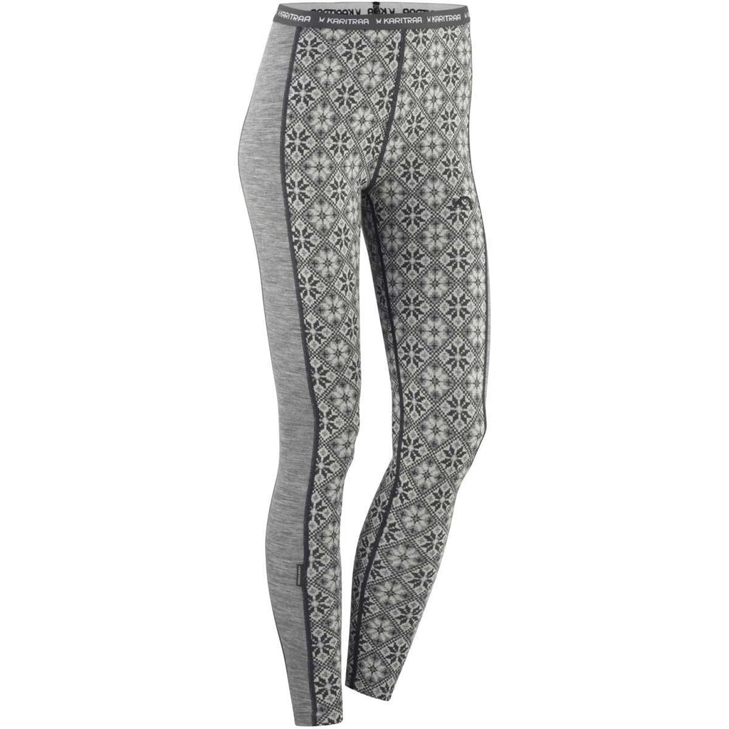 Nowe szare wełniane (merino) legginsy Kari Traa - L