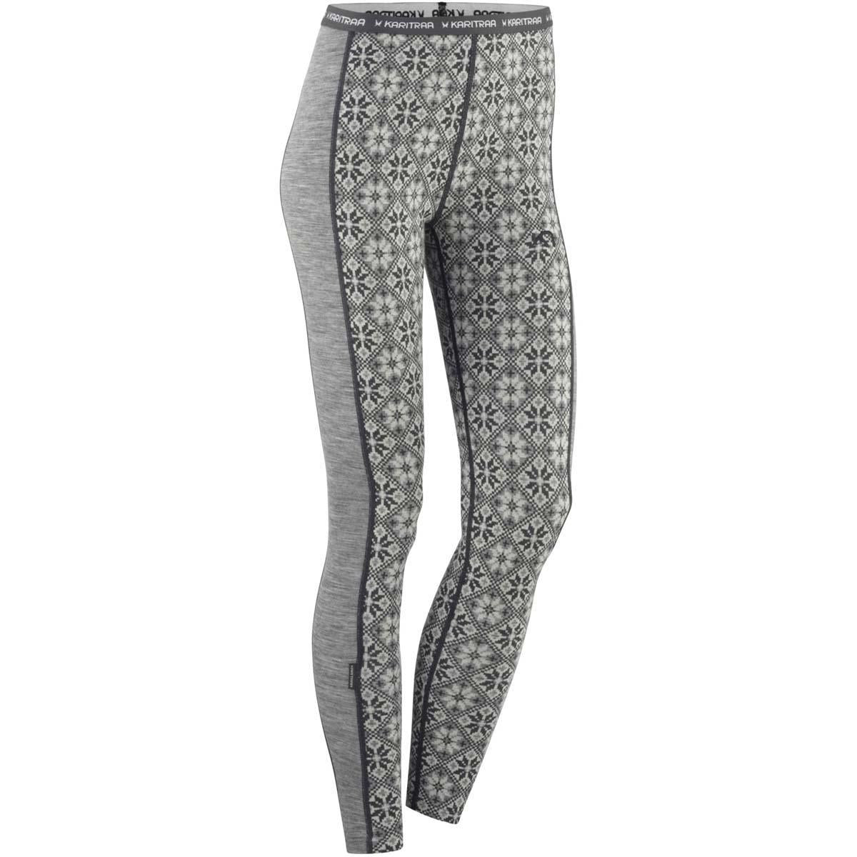 Nowe szare wełniane (merino) legginsy Kari Traa - L