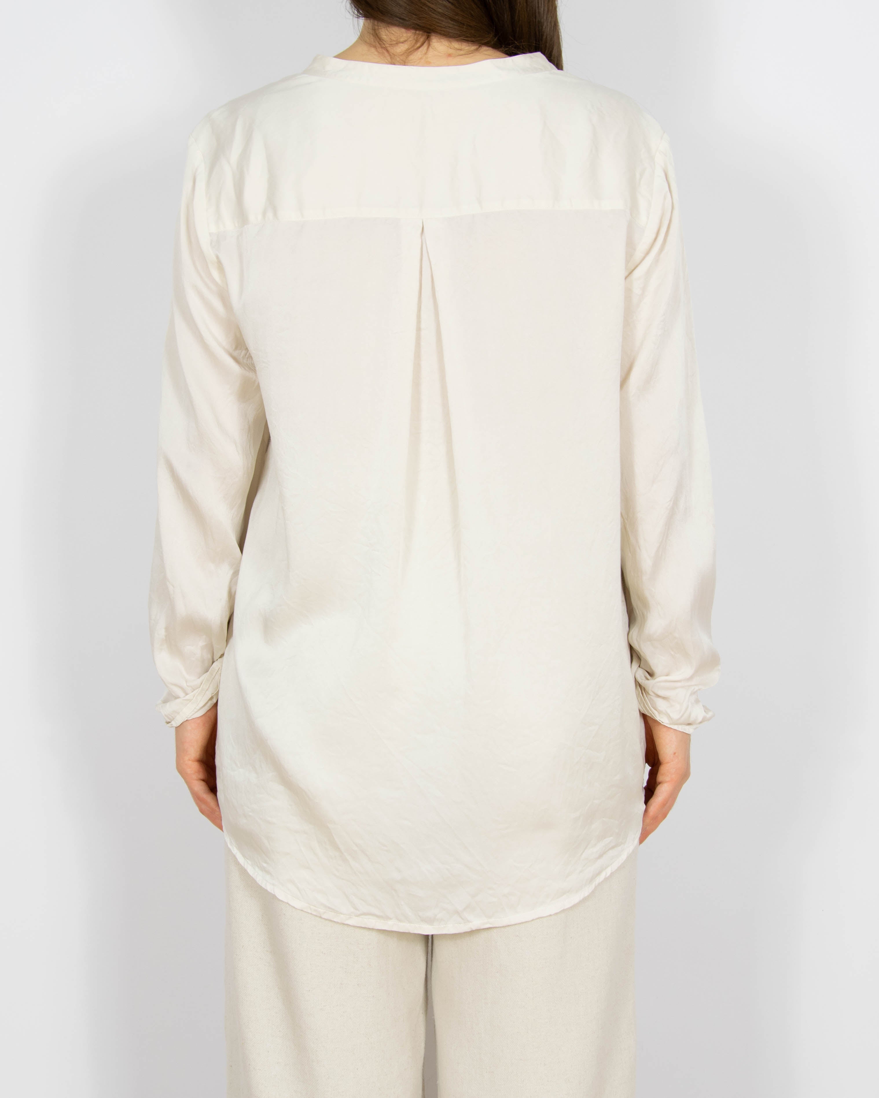 Kremowa jedwabna koszula Hugo Boss - M/L