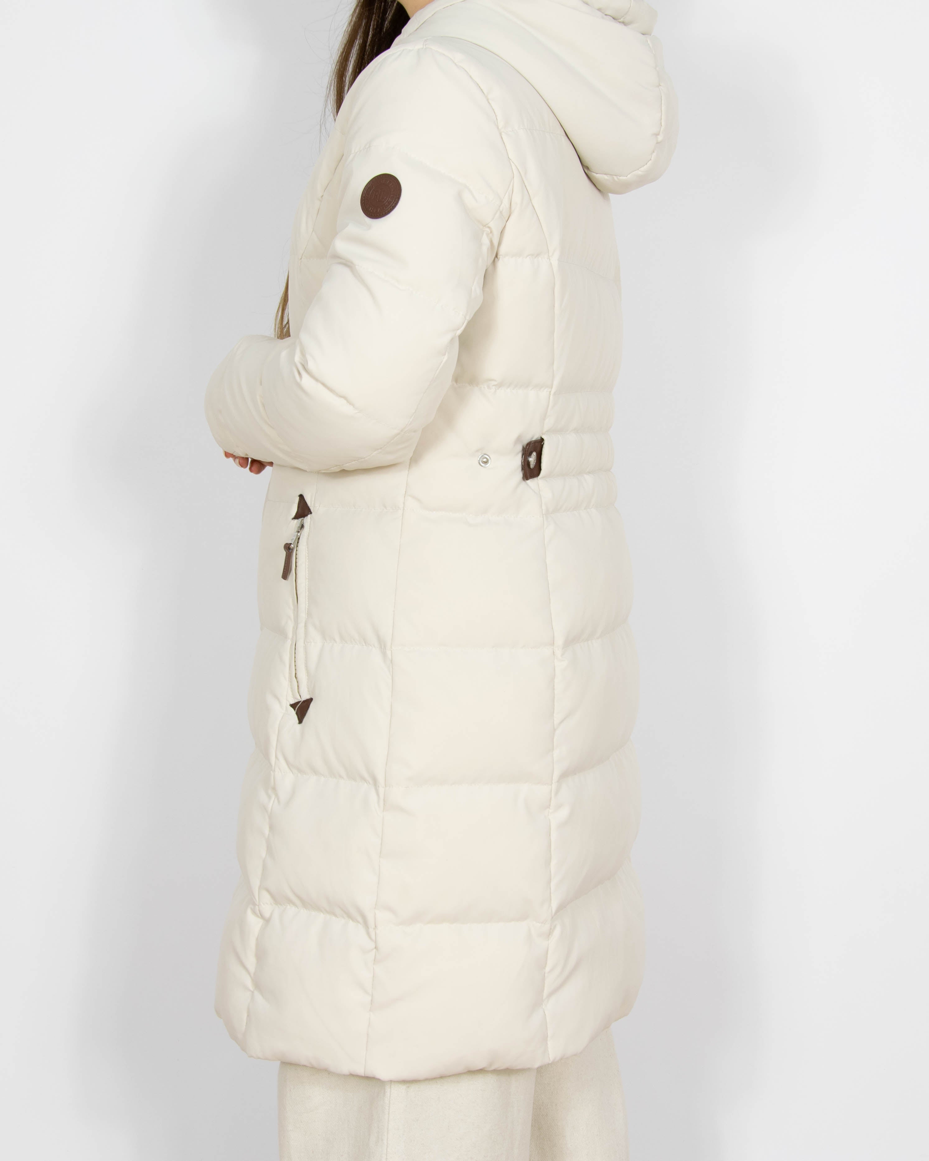 Kremowa kurtka puchowa Ralph Lauren - M
