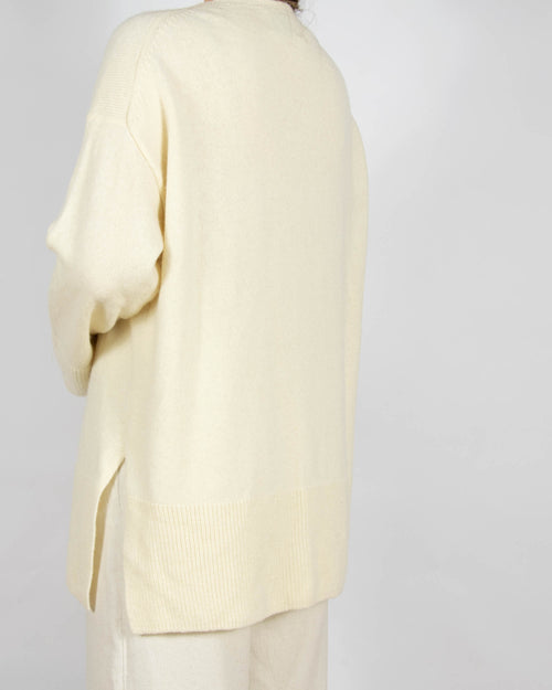 Kremowy wełniany sweter Primark Edit - M