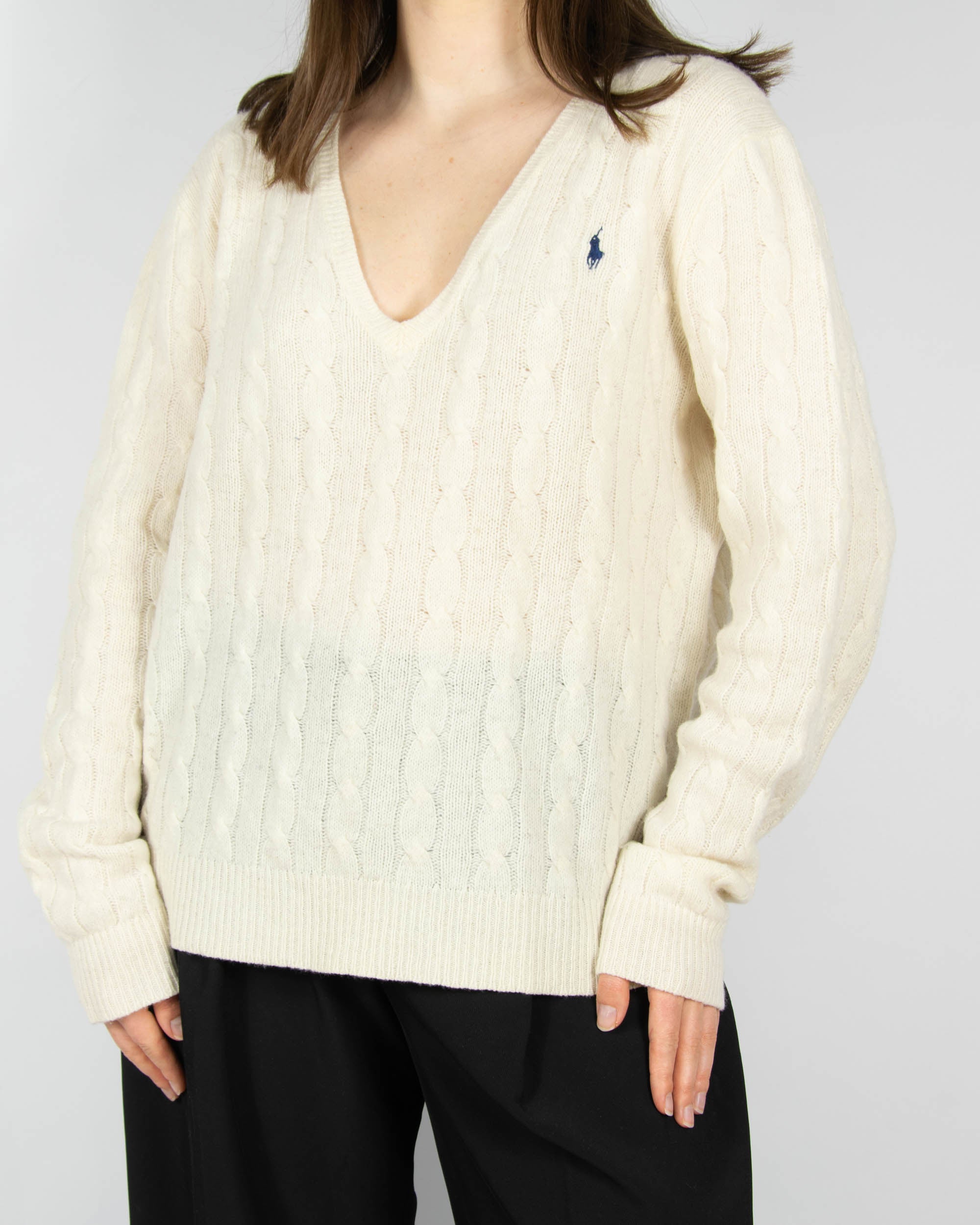 Ralph Lauren (merino + kaszmir) - XL