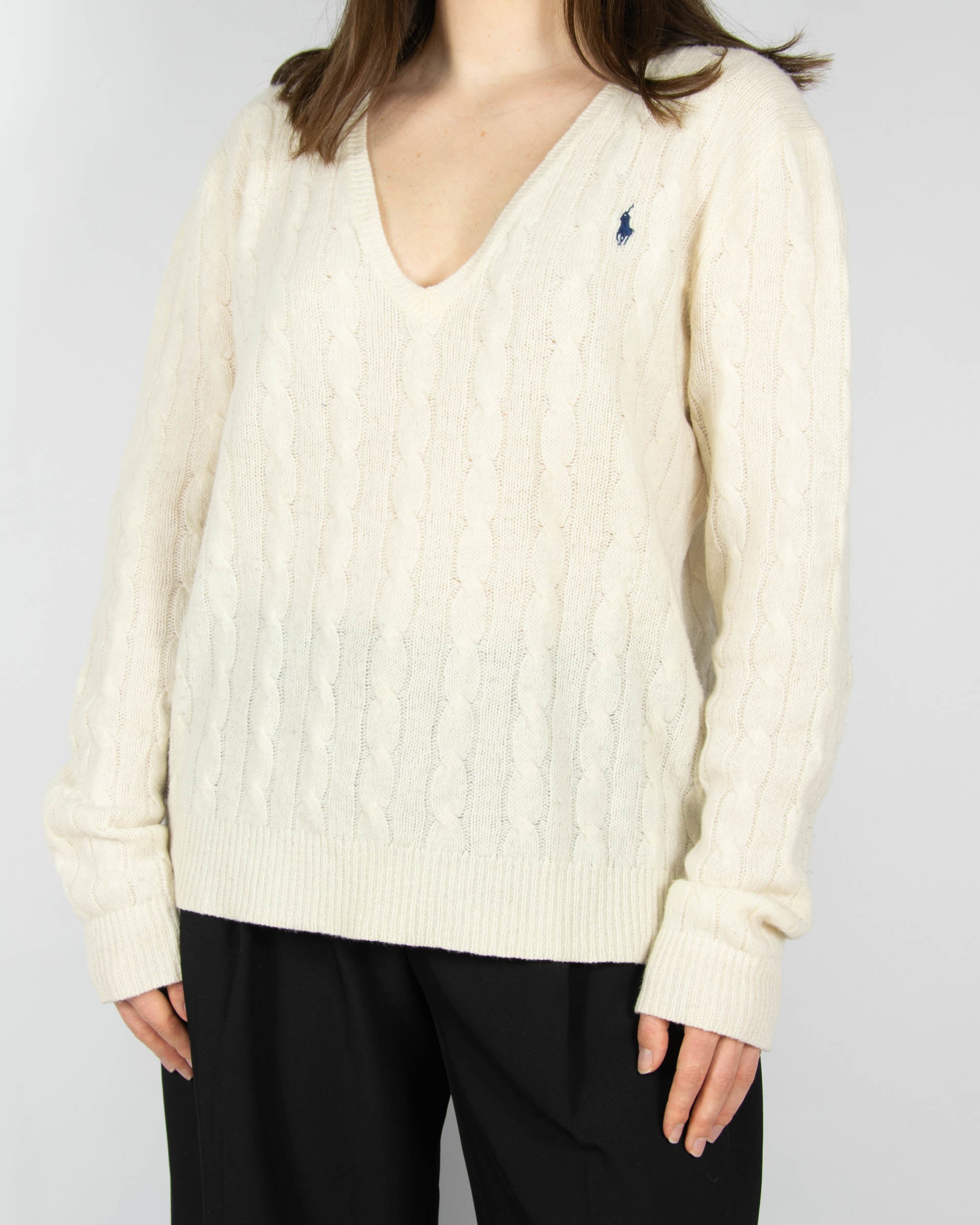 Ralph Lauren (merino + kaszmir) - XL