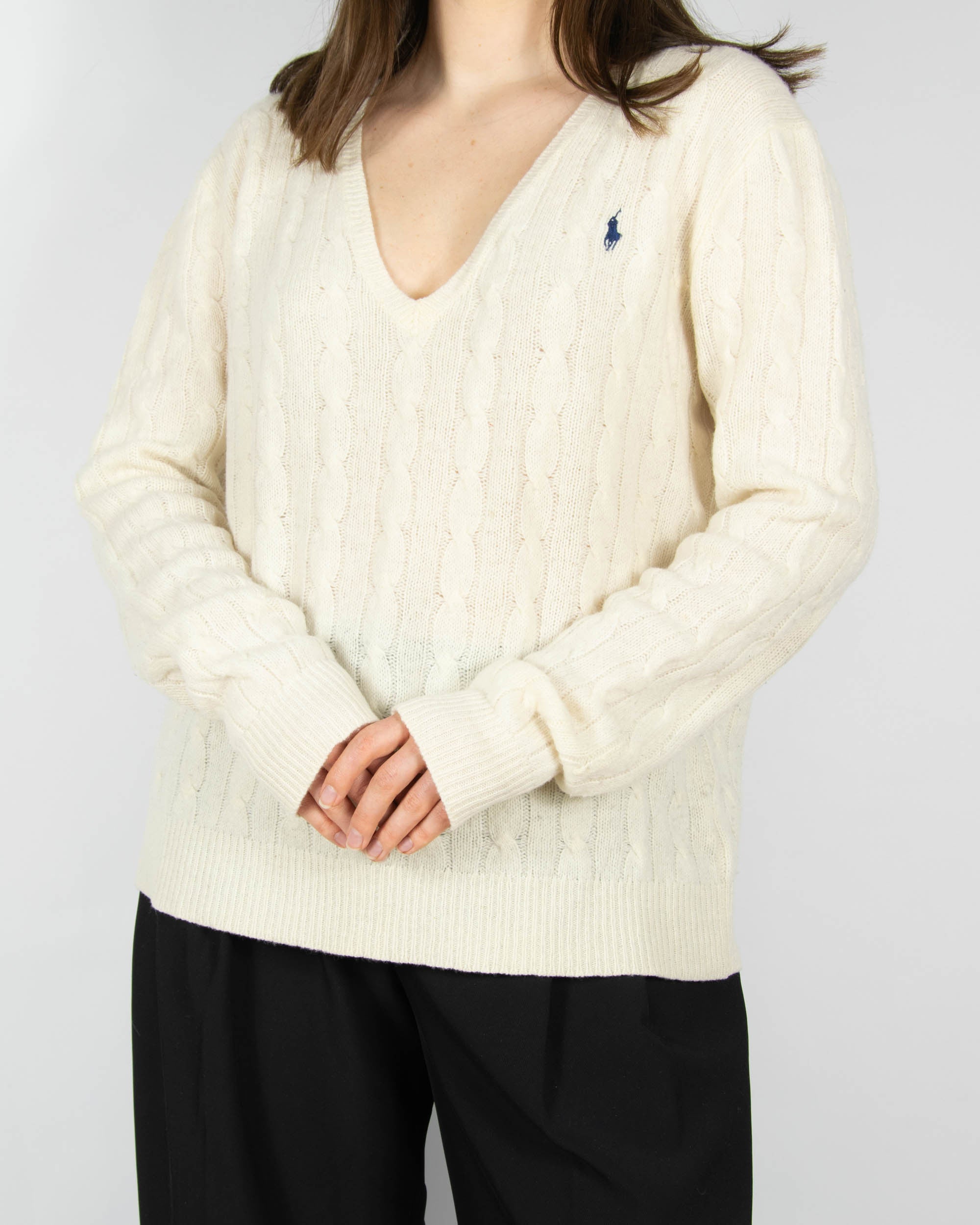 Ralph Lauren (merino + kaszmir) - XL