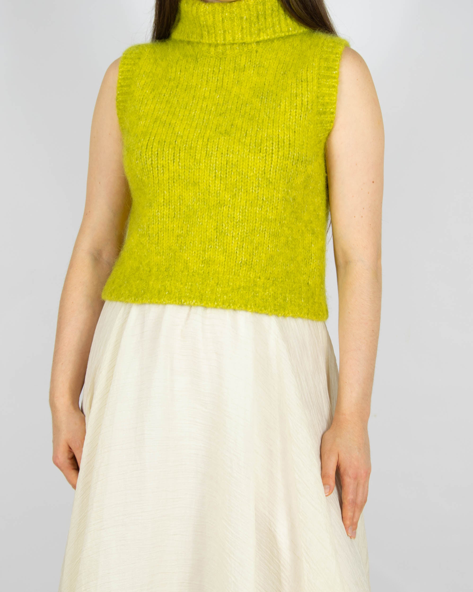 Limonkowa (alpaka + wełna) kamizelka & other stories