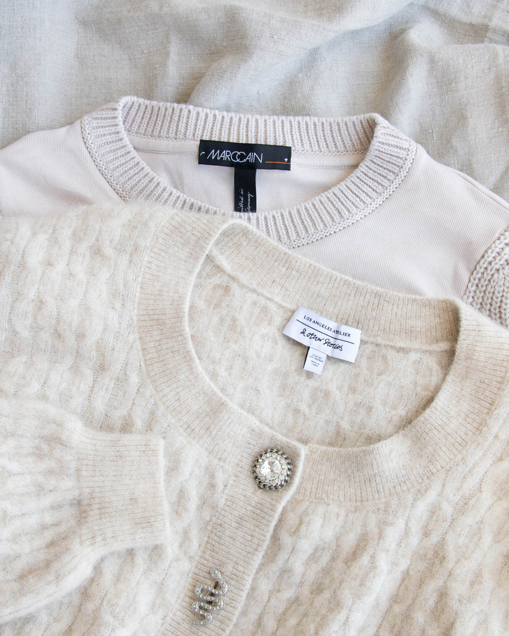 Beżowy (wełna + alpaka) kardigan & other stories - XS