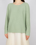 Miętowy bawełniany (organic) sweter Marc O' Polo