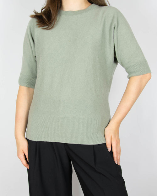 Pistacjowy kaszmirowy sweter marki H&amp;M Premium