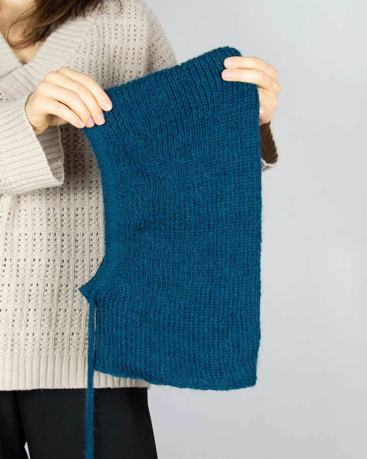 HANDMADE (alpaka + wełna)