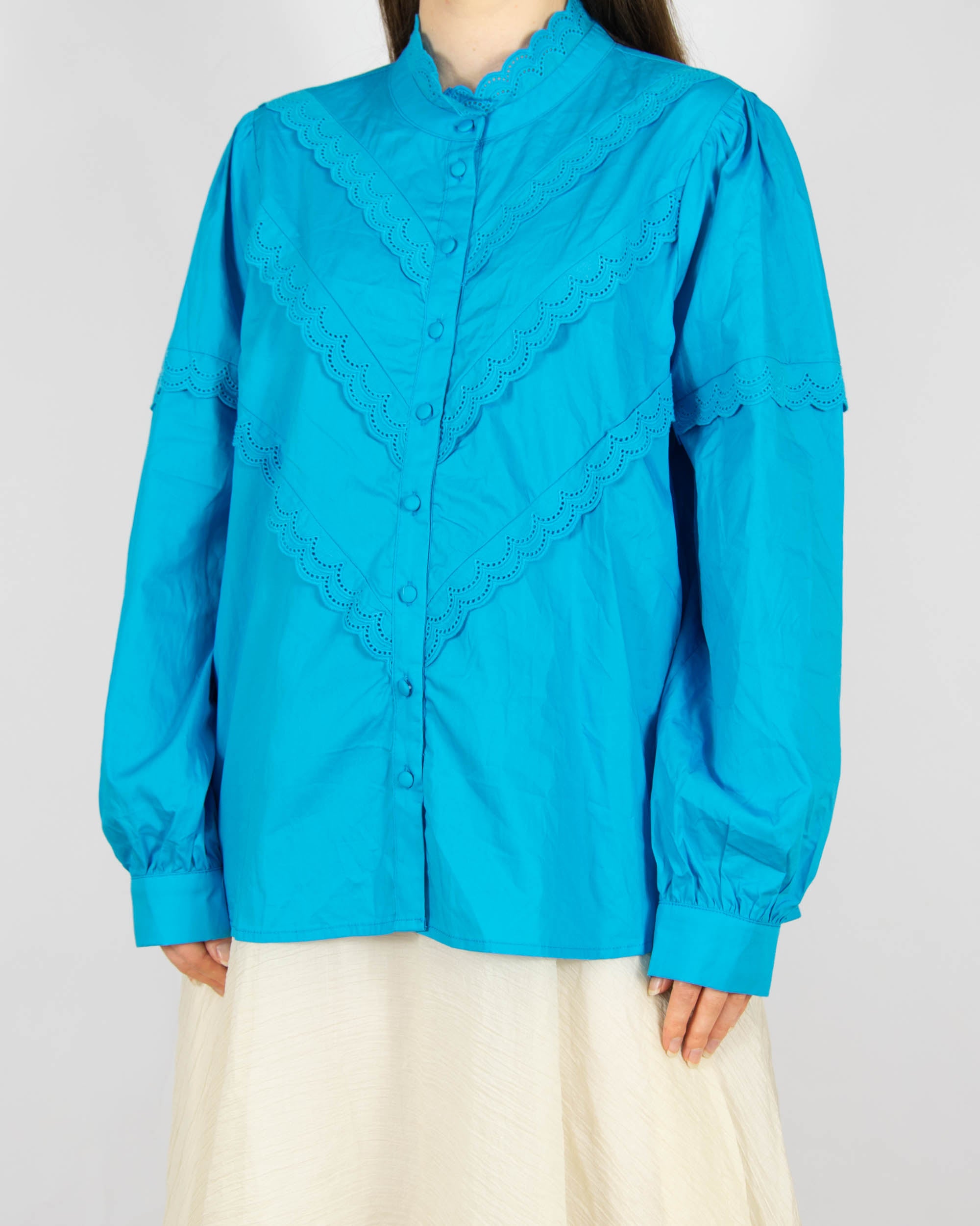 Nowa niebieska bawełniana koszula LT Clothing - L