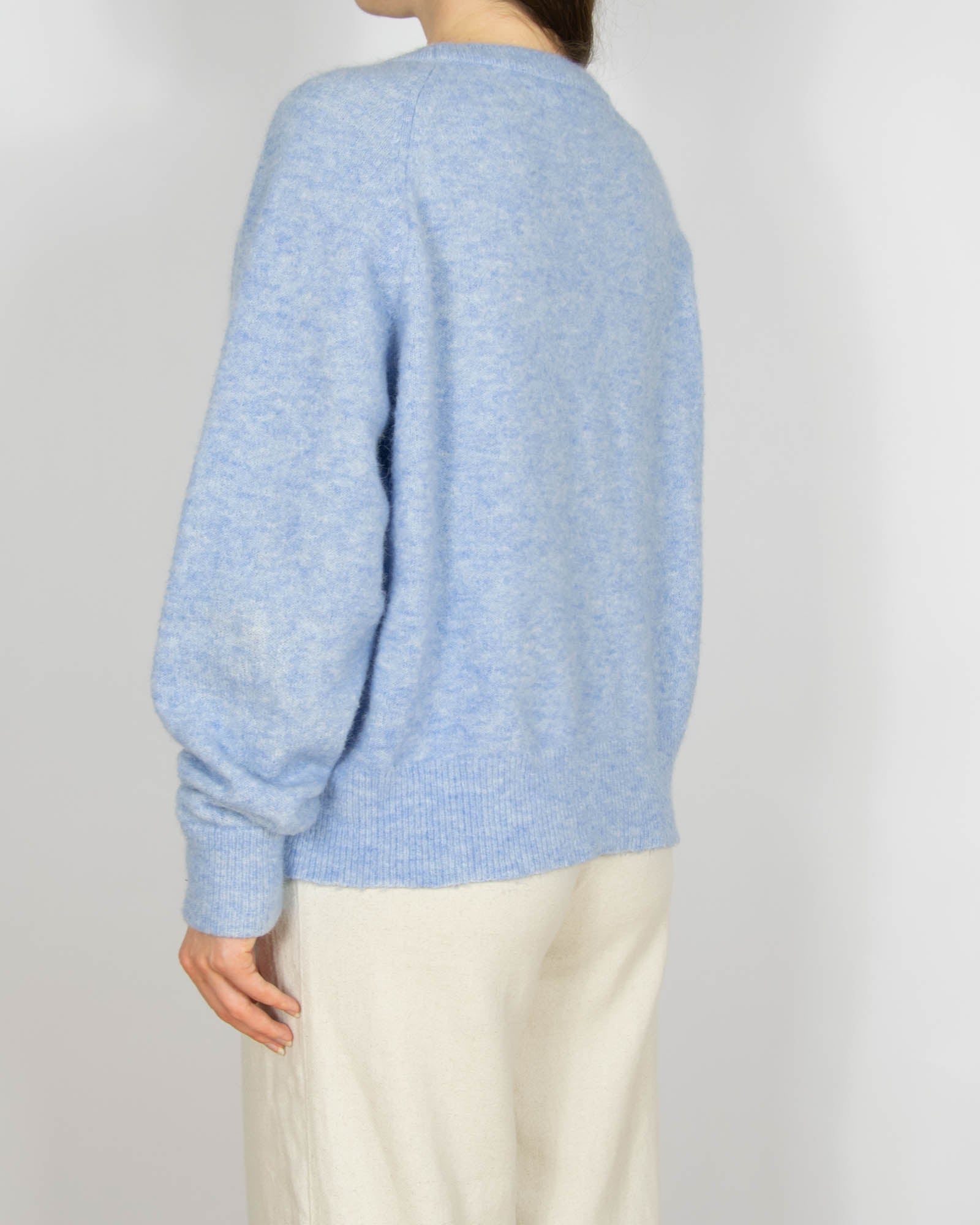 Jasnoniebieski (alpaka + merino) sweter Samsoe Samsoe - L