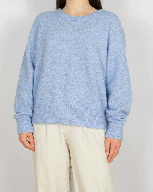 Jasnoniebieski (alpaka + merino) sweter Samsoe Samsoe