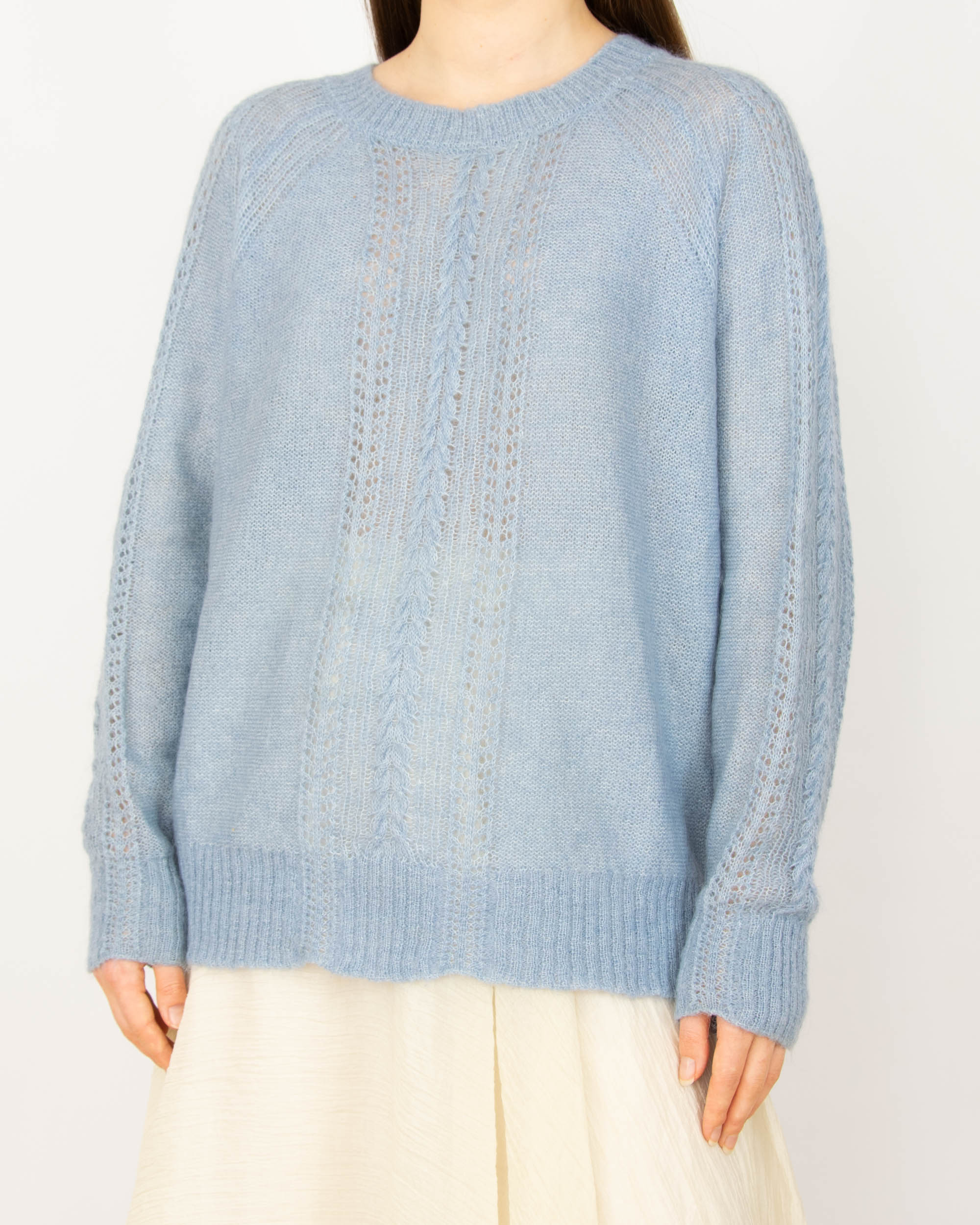 Niebieski moherowy sweter NOA NOA