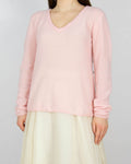 Różowy (wełna + alpaka) sweter American Vintage