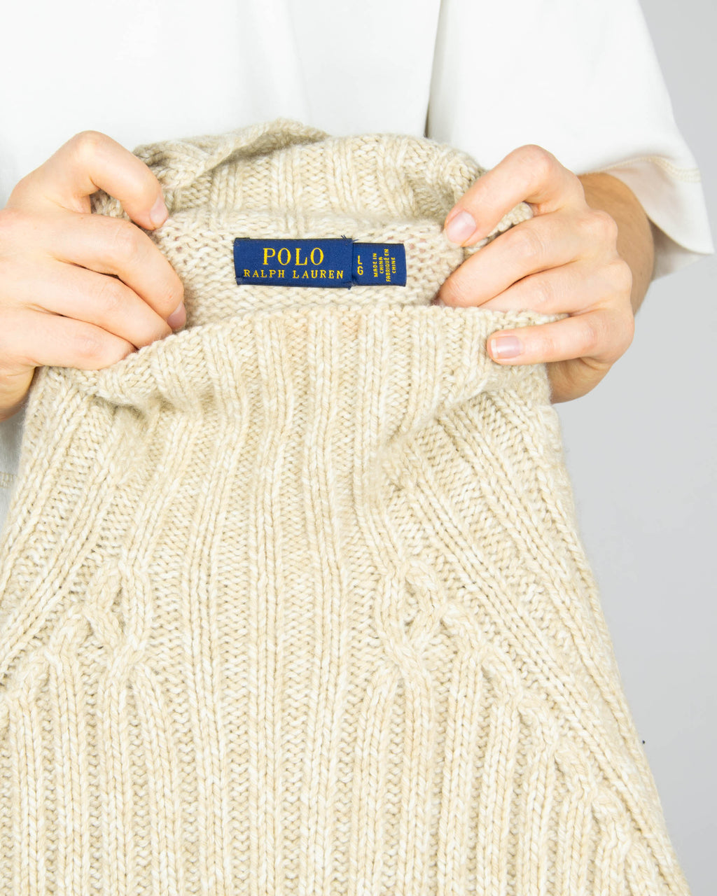 Ralph Lauren (wełna + kaszmir) - L