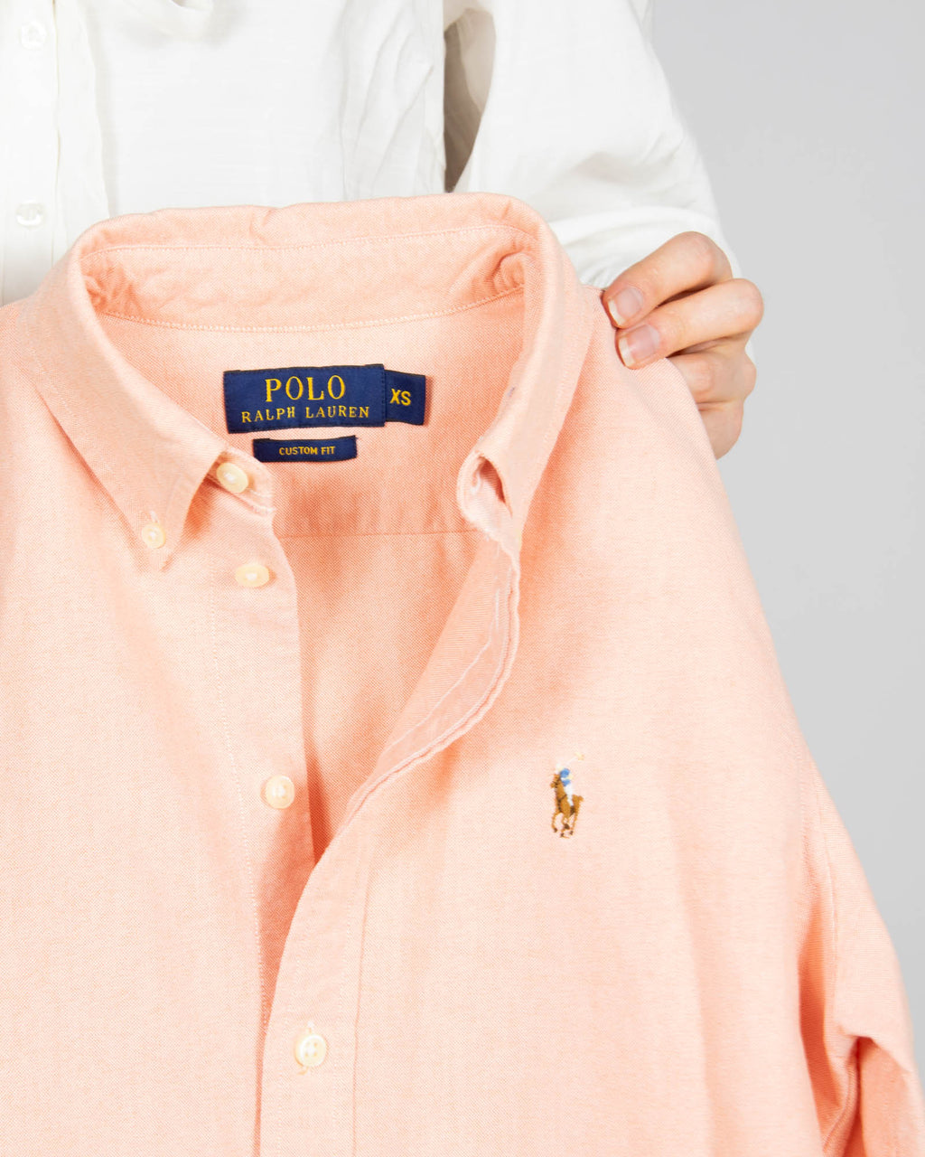 Łososiowa bawełniana koszula Ralph Lauren - XS